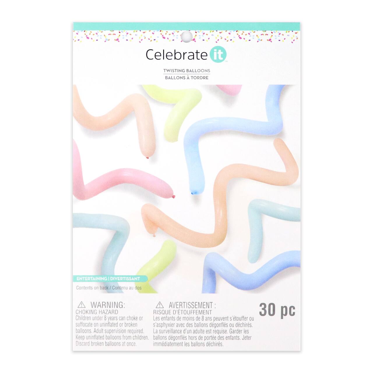 Pastel Rainbow Twisting Balloons by Celebrate It&#x2122; Summer, 30ct.